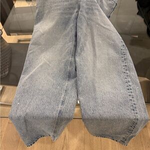 LOFT Light Blue Women Jeans with studs